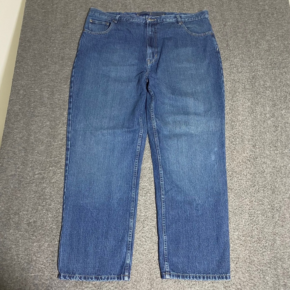Nautica Mens NS83 J-Class Relaxed Fit Jeans 42x30 Medium Wash Blue Denim